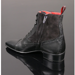 Bailey ‘Donovan’ - Falcon Black Lace-Up Balmoral Boot