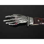 Decadent Belt - 'Nosferatu' Black and Red Snake