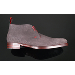 Dexter 'Masuka' - Grey Floral Embossed Suede Chukka Boot