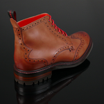 Hannibal Rising - Classic Brogue Derby Boot with Rubber Sole