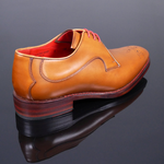 Page 'Loving Maid' - Honey calf Gibson lace up shoe