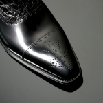 Lugosi ‘Dracul’ - Black Croc coach stud Spat Boot