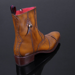 Lynott 'The Libertine' - Tiziano Tan tall zip boot