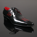 Manic K963 'Ripper' - Slashed Lace up pointed shoe
