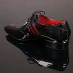 Manic K963 'Ripper' - Slashed Lace up pointed shoe