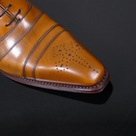Moon 'Melrose' - Tiziano Tan calf toe cap Oxford