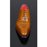 Moon 'Melrose' - Tiziano Tan calf toe cap Oxford