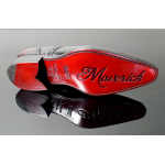 Moon 'Merlin' - Burgundy red polished leather lace up Gibson