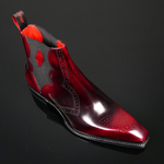 Moon 'Venus' - Bordo Fume Chevron Toe Chelsea boot