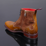 Page ‘Beast’ - Tiziano Tan Leather & Suede Lace-Up Boot