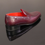 Page 'Lounger' - Burgundy Calf Goodyear Welted Loafer