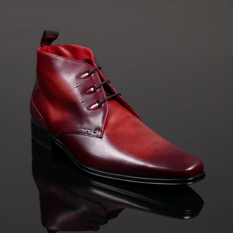 Scarface L134 ‘Palace’ - Toledo Vintage Wine Red Calf Chukka Boot